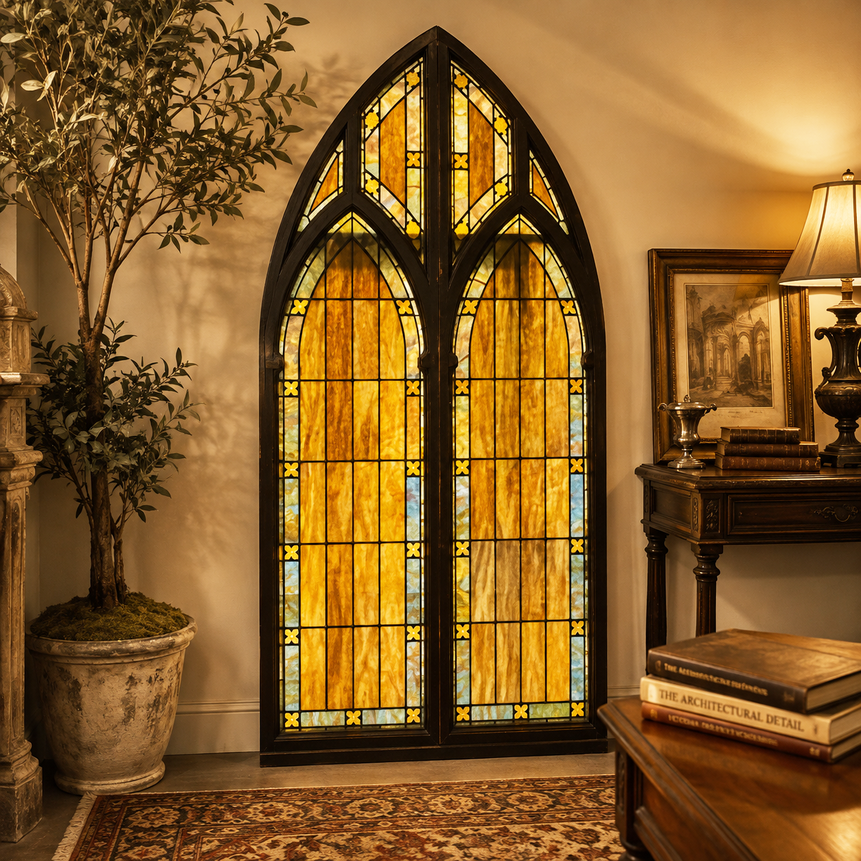 Antique Stained Glass Window